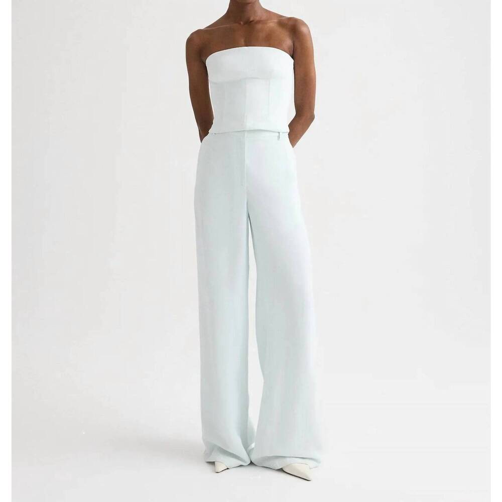 NEW TWP dylan linen pants in blue flower